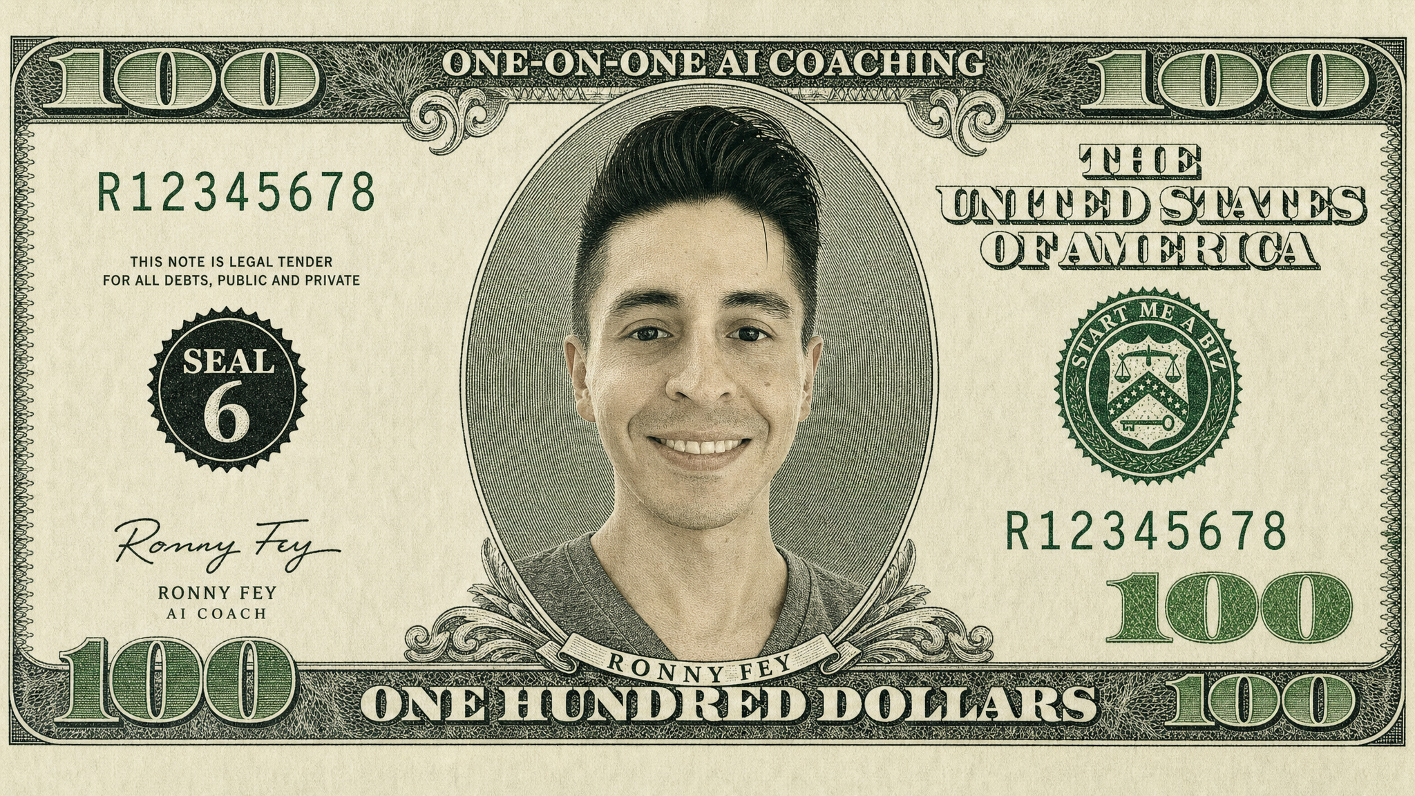 $100 Bill — One-on-One AI Strategist with Ronny Fey