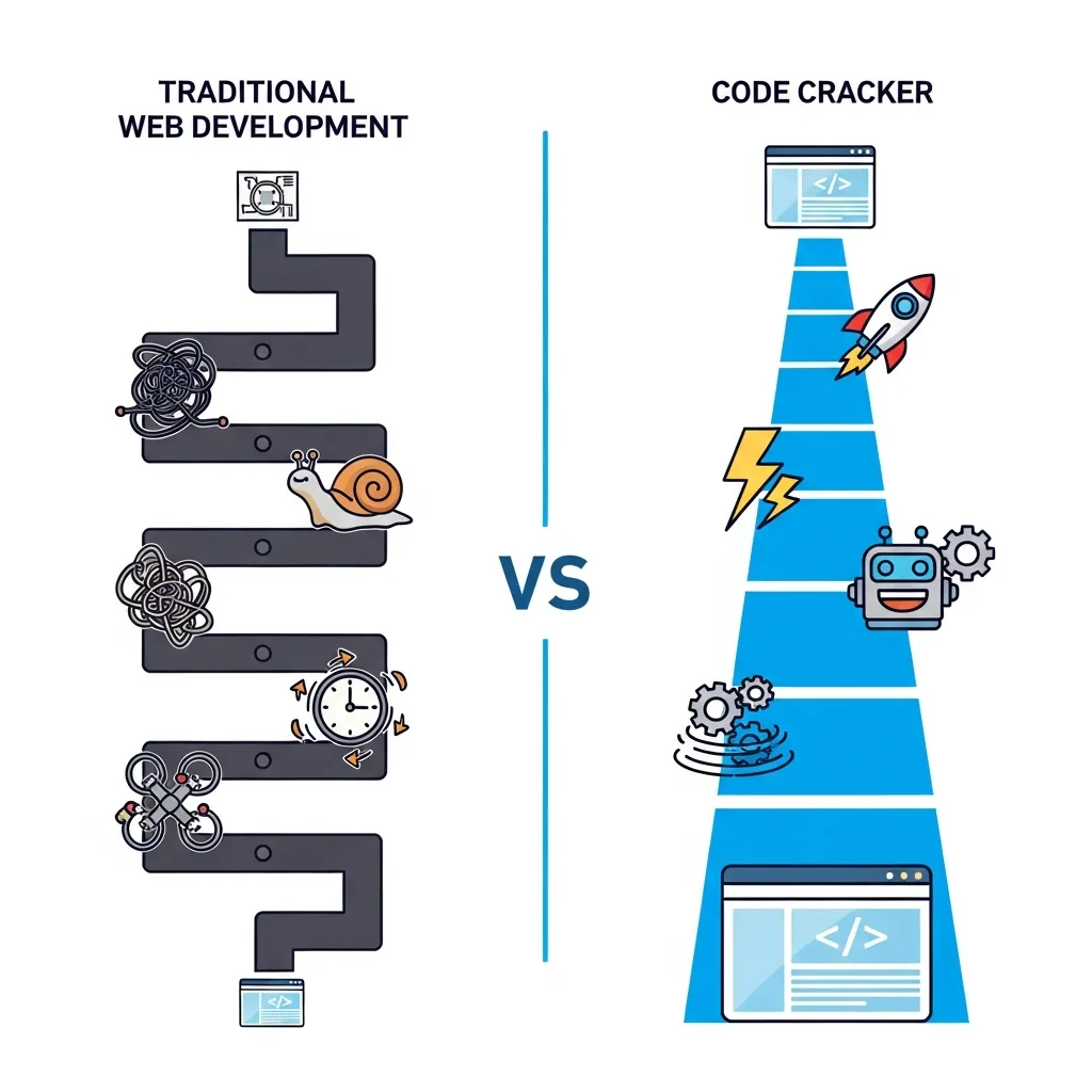 Comparison of website development timelines